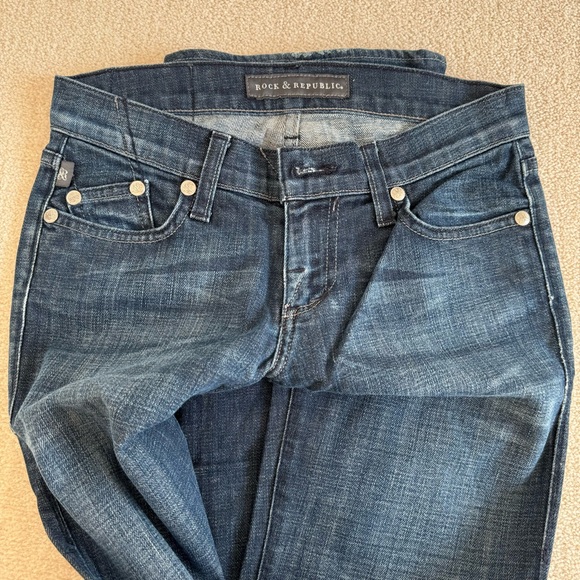 Vintage Rock & Republic Low-Rise Flare Jeans - Picture 3 of 4